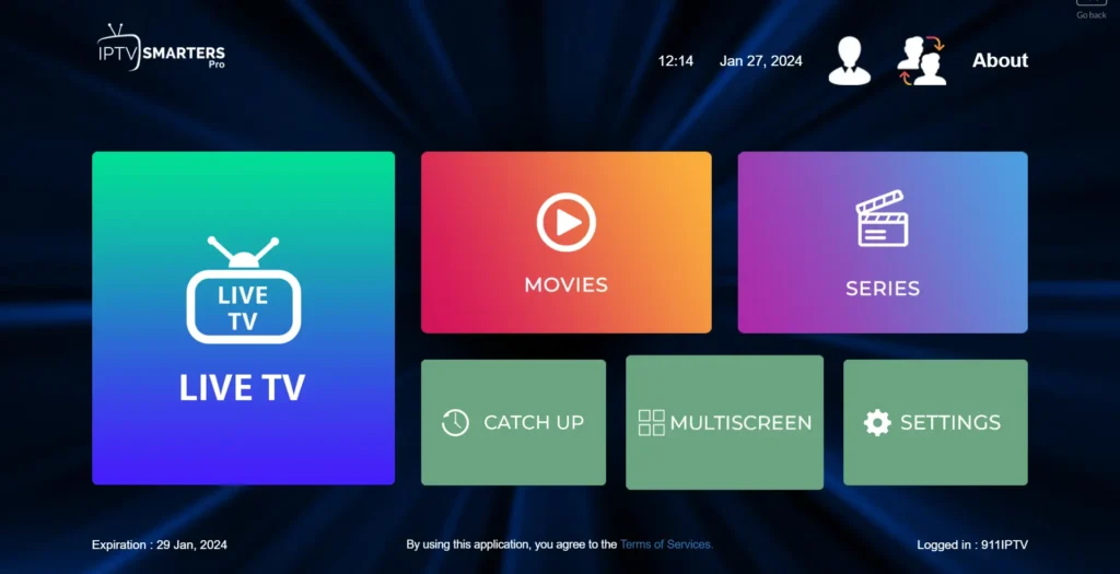 IPTV Smarters Pro (Best for Multi-Device Support)