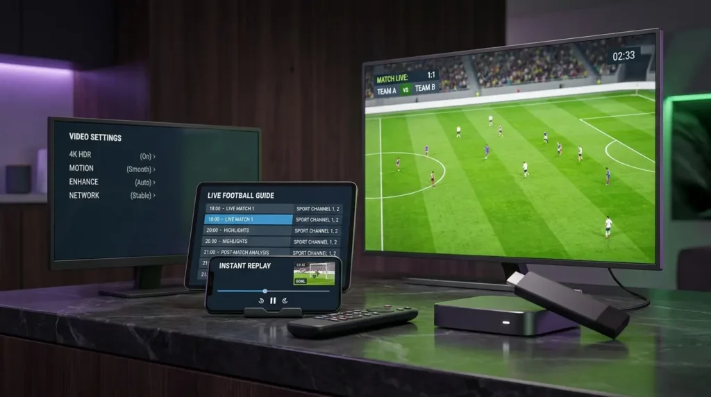 Comparing modern streaming hardware devices for live sports playback.