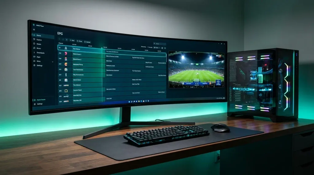 Hardware acceleration and deinterlacing settings inside the best player for IPTV Windows